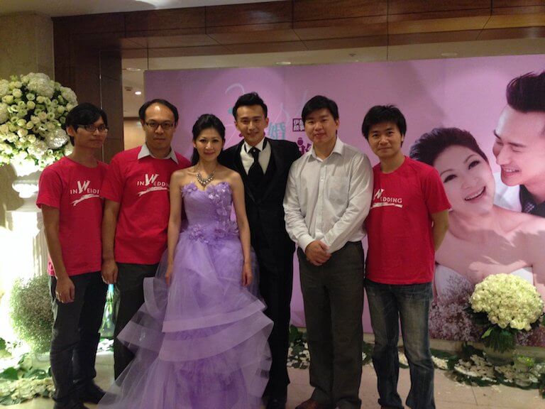 藝人狄志杰顏嘉樂使用婚禮互動App 藝人狄志杰顏嘉樂使用婚禮互動App